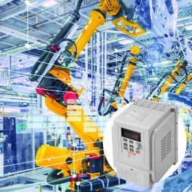 VFD 4KW,18A,5HP Variable Frequency Drive For 3-Phase Motor Speed Control (Option: White)