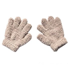 Warm Plush Thick Warm Baby Gloves Winter Plus Velvet Mittens Children Kid Coral Fleece Full Finger Gloves For 1-4Y Kids Gloves (Ships From: China, Color: K Style 10)