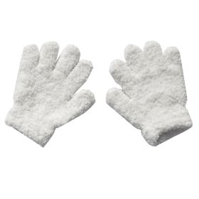 Warm Plush Thick Warm Baby Gloves Winter Plus Velvet Mittens Children Kid Coral Fleece Full Finger Gloves For 1-4Y Kids Gloves (Ships From: China, Color: H Style 8)