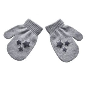 Warm Plush Thick Warm Baby Gloves Winter Plus Velvet Mittens Children Kid Coral Fleece Full Finger Gloves For 1-4Y Kids Gloves (Ships From: China, Color: Y Style 23)