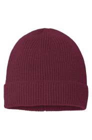 Fine Rib Knit Beanie (Color: RUST)